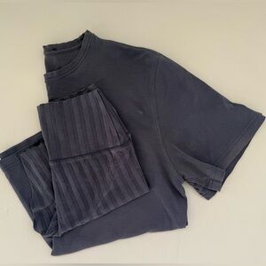 Aerie Blue Biker Short Matching Set size S